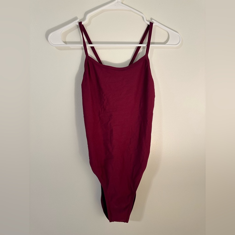 Jolyn Maroon Swimsuit